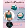 imageRUNNING GIRL Sports Bras for Women High SupportRacerback High Impact Grey Sports Bra Moulded Cup Workout Bra Push upEstorm Teal