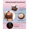 imageRUNNING GIRL Sports Bras for Women High SupportRacerback High Impact Grey Sports Bra Moulded Cup Workout Bra Push upEtaupe