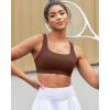 imageRUNNING GIRL Sports Bras for Women High SupportRacerback High Impact Grey Sports Bra Moulded Cup Workout Bra Push upEtaupe