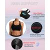 imageRUNNING GIRL Sports Bras for Women High SupportRacerback High Impact Grey Sports Bra Moulded Cup Workout Bra Push upYblack