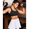 imageRUNNING GIRL Sports Bras for Women High SupportRacerback High Impact Grey Sports Bra Moulded Cup Workout Bra Push upYblack