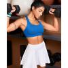 imageRUNNING GIRL Sports Bras for Women High SupportRacerback High Impact Grey Sports Bra Moulded Cup Workout Bra Push upYcerulean Blue