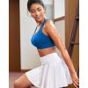 imageRUNNING GIRL Sports Bras for Women High SupportRacerback High Impact Grey Sports Bra Moulded Cup Workout Bra Push upYcerulean Blue