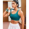 imageRUNNING GIRL Sports Bras for Women High SupportRacerback High Impact Grey Sports Bra Moulded Cup Workout Bra Push upYstorm Teal