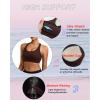 imageRUNNING GIRL Sports Bras for Women High SupportRacerback High Impact Grey Sports Bra Moulded Cup Workout Bra Push upYtaupe