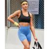 imageRUNNING GIRL Sports Bras for Women High SupportRacerback High Impact Grey Sports Bra Moulded Cup Workout Bra Push upZblack