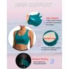 imageRUNNING GIRL Sports Bras for Women High SupportRacerback High Impact Grey Sports Bra Moulded Cup Workout Bra Push upZstorm Teal