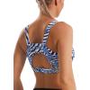 imageRUNNING GIRL Sports Bras for Women High SupportRacerback High Impact Grey Sports Bra Moulded Cup Workout Bra Push upZzebra Print