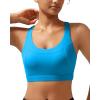 imageRUNNING GIRL Sports Bras for Women High SupportRacerback Molded Cup Sports Bra with Sewn in PadsAbrilliant Blue