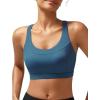 imageRUNNING GIRL Sports Bras for Women High SupportRacerback Molded Cup Sports Bra with Sewn in PadsAdark Blue