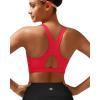 imageRUNNING GIRL Sports Bras for Women High SupportRacerback Molded Cup Sports Bra with Sewn in PadsAdeep Red