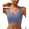 imageRUNNING GIRL Sports Bras for Women High SupportRacerback Molded Cup Sports Bra with Sewn in PadsAlavender Purple