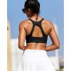 imageRUNNING GIRL Sports Bras for Women High SupportRacerback Molded Cup Sports Bra with Sewn in PadsBblack