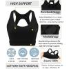 imageRUNNING GIRL Sports Bras for Women High SupportRacerback Molded Cup Sports Bra with Sewn in PadsBblack