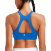 imageRUNNING GIRL Sports Bras for Women High SupportRacerback Molded Cup Sports Bra with Sewn in PadsBblue