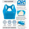 imageRUNNING GIRL Sports Bras for Women High SupportRacerback Molded Cup Sports Bra with Sewn in PadsBbrilliant Blue