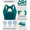 imageRUNNING GIRL Sports Bras for Women High SupportRacerback Molded Cup Sports Bra with Sewn in PadsBgreen