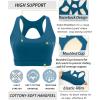 imageRUNNING GIRL Sports Bras for Women High SupportRacerback Molded Cup Sports Bra with Sewn in PadsBnavy Blue