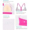 imageRUNNING GIRL Sports Bras for WomenYBack Medium Support Workout Sports Bra Padded Racerback Supportive Bras Push upBhot Pink