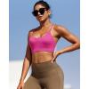 imageRUNNING GIRL Sports Bras for WomenYBack Medium Support Workout Sports Bra Padded Racerback Supportive Bras Push upBhot Pink