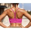 imageRUNNING GIRL Sports Bras for WomenYBack Medium Support Workout Sports Bra Padded Racerback Supportive Bras Push upBhot Pink