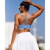 imageRUNNING GIRL Sports Bras for WomenYBack Medium Support Workout Sports Bra Padded Racerback Supportive Bras Push upD Blue