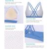 imageRUNNING GIRL Sports Bras for WomenYBack Medium Support Workout Sports Bra Padded Racerback Supportive Bras Push upD Blue