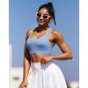 imageRUNNING GIRL Sports Bras for WomenYBack Medium Support Workout Sports Bra Padded Racerback Supportive Bras Push upD Blue