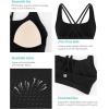 imageRUNNING GIRL Sports Bras for WomenYBack Medium Support Workout Sports Bra Padded Racerback Supportive Bras Push upDblack