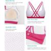 imageRUNNING GIRL Sports Bras for WomenYBack Medium Support Workout Sports Bra Padded Racerback Supportive Bras Push upDhot Pink