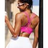 imageRUNNING GIRL Sports Bras for WomenYBack Medium Support Workout Sports Bra Padded Racerback Supportive Bras Push upDhot Pink