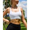 imageRUNNING GIRL Sports Bras for WomenYBack Medium Support Workout Sports Bra Padded Racerback Supportive Bras Push upDwhite