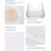 imageRUNNING GIRL Sports Bras for WomenYBack Medium Support Workout Sports Bra Padded Racerback Supportive Bras Push upDwhite
