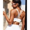 imageRUNNING GIRL Sports Bras for WomenYBack Medium Support Workout Sports Bra Padded Racerback Supportive Bras Push upDwhite