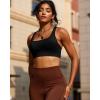 imageRUNNING GIRL Sports Bras for WomenYBack Medium Support Workout Sports Bra Padded Racerback Supportive Bras Push upEblack