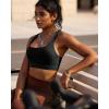 imageRUNNING GIRL Sports Bras for WomenYBack Medium Support Workout Sports Bra Padded Racerback Supportive Bras Push upEblack