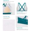 imageRUNNING GIRL Sports Bras for WomenYBack Medium Support Workout Sports Bra Padded Racerback Supportive Bras Push upEstorm Teal
