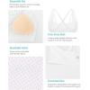 imageRUNNING GIRL Sports Bras for WomenYBack Medium Support Workout Sports Bra Padded Racerback Supportive Bras Push upEwhite