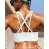 imageRUNNING GIRL Sports Bras for WomenYBack Medium Support Workout Sports Bra Padded Racerback Supportive Bras Push upEwhite