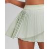 imageRUNNING GIRL Womens Pleated Tennis Skirts with Pockets High Waisted Tummy Control Casual Athletic Workout Golf SkortsPistachio Green