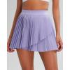 imageRUNNING GIRL Womens Pleated Tennis Skirts with Pockets High Waisted Tummy Control Casual Athletic Workout Golf SkortsPurple