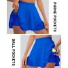 imageRUNNING GIRL Womens Pleated Tennis Skirts with Pockets High Waisted Tummy Control Casual Athletic Workout Golf SkortsRoyal Blue