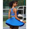 imageRUNNING GIRL Womens Pleated Tennis Skirts with Pockets High Waisted Tummy Control Casual Athletic Workout Golf SkortsRoyal Blue