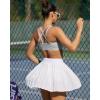 imageRUNNING GIRL Womens Pleated Tennis Skirts with Pockets High Waisted Tummy Control Casual Athletic Workout Golf SkortsWhite
