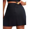 imageRUNNING GIRL Womens Tennis Skirts with Pockets High Waisted Tummy Control Casual Athletic Workout Golf SkortsBlack