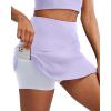 imageRUNNING GIRL Womens Tennis Skirts with Pockets High Waisted Tummy Control Casual Athletic Workout Golf SkortsPurple