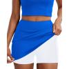 imageRUNNING GIRL Womens Tennis Skirts with Pockets High Waisted Tummy Control Casual Athletic Workout Golf SkortsRoyal Blue