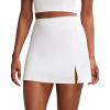 imageRUNNING GIRL Womens Tennis Skirts with Pockets High Waisted Tummy Control Casual Athletic Workout Golf SkortsWhite