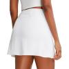 imageRUNNING GIRL Womens Tennis Skirts with Pockets High Waisted Tummy Control Casual Athletic Workout Golf SkortsWhite