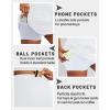 imageRUNNING GIRL Womens Tennis Skirts with Pockets High Waisted Tummy Control Casual Athletic Workout Golf SkortsWhite
